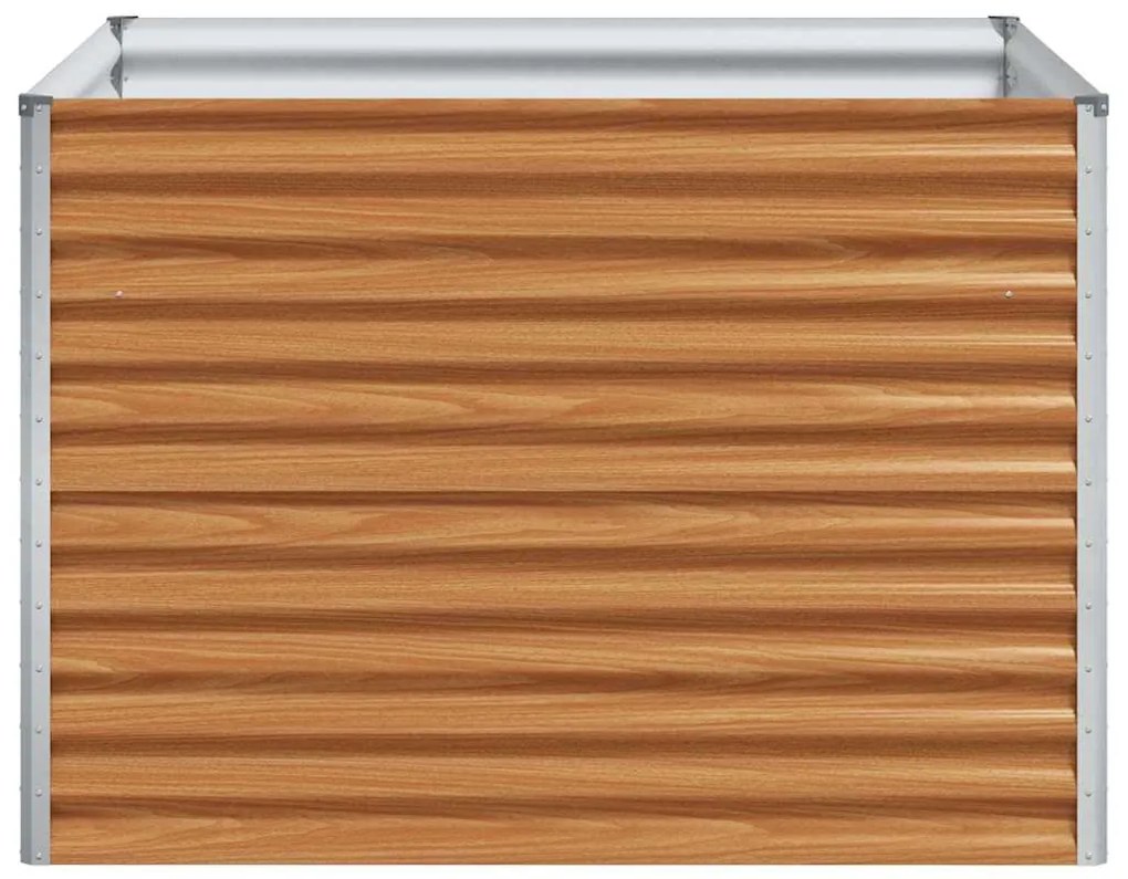 vidaXL Υπερυψωμένη Ζαρντινιέρα 98 x 100 x 68 εκ. Επικαλυμμένος Χάλυβας