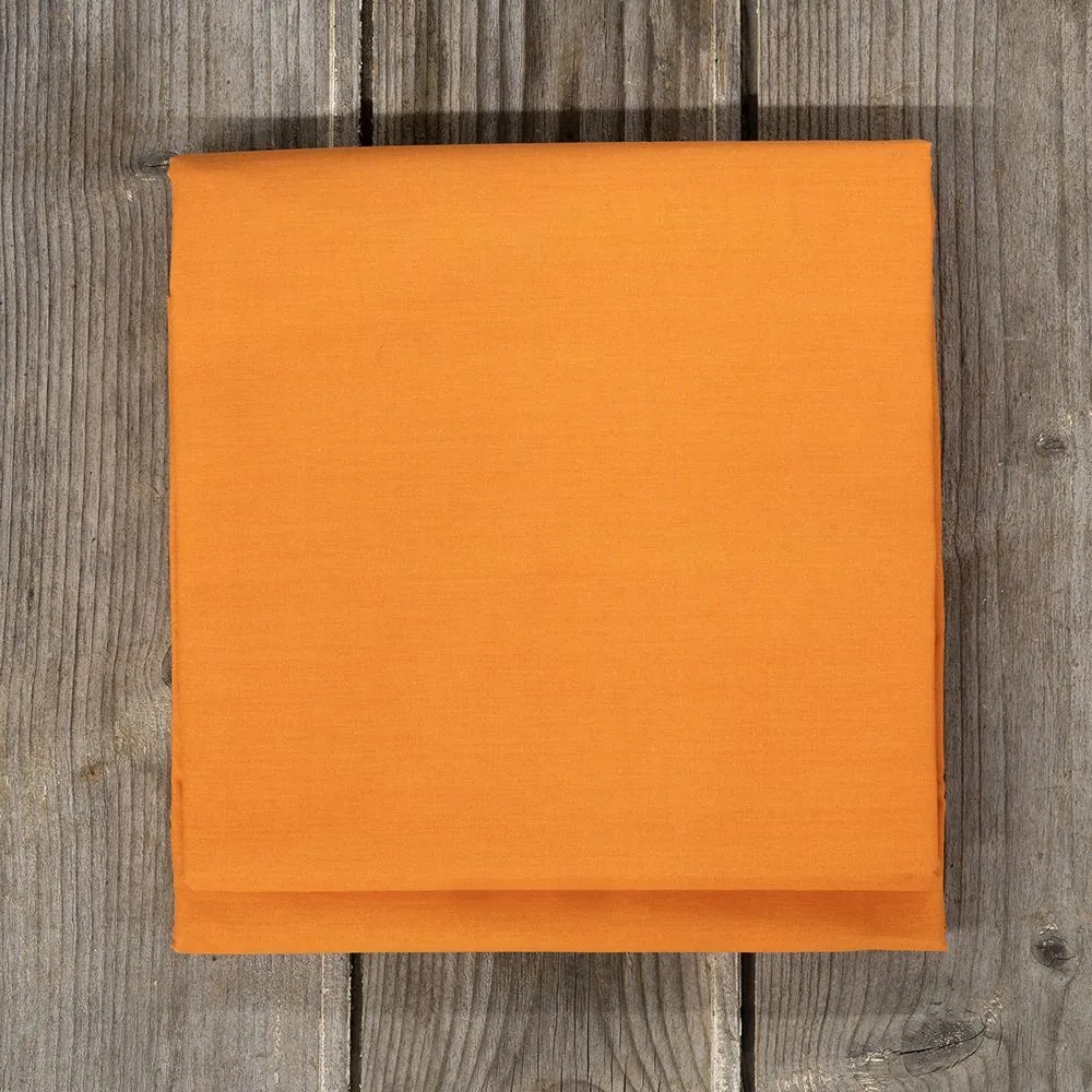 Σεντόνι Unicolors Deep Orange Nima Μονό 160x260cm 100% Cotton