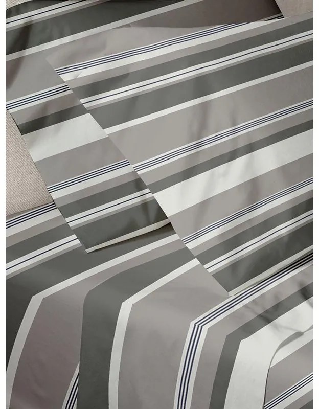 Σετ Σεντόνια Menta Εμπριμέ 550 Grey Διπλό (200x250)