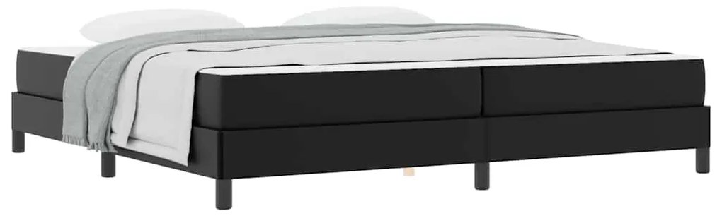 vidaXL Κρεβάτι Άλλο Μαύρο 200 x 200 cm Τεχνητό δέρμα