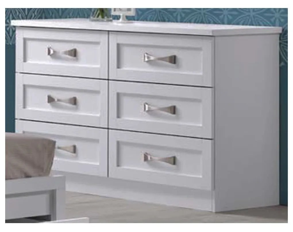 Συρταριέρα Life White EM364,1 120X40X76 cm Μελαμίνη