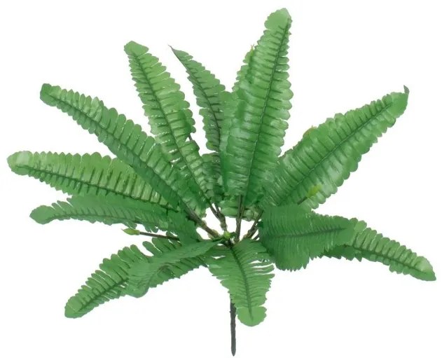 BOSTON FERN SMALL 78291 Τεχνητό Φυτό Φτέρη Βοστώνης Μικρή - Μπουκέτο Διακοσμητικών Φυτών - Κλαδιών με Φύλλωμα Πράσινο Υ30cm Glob 78291