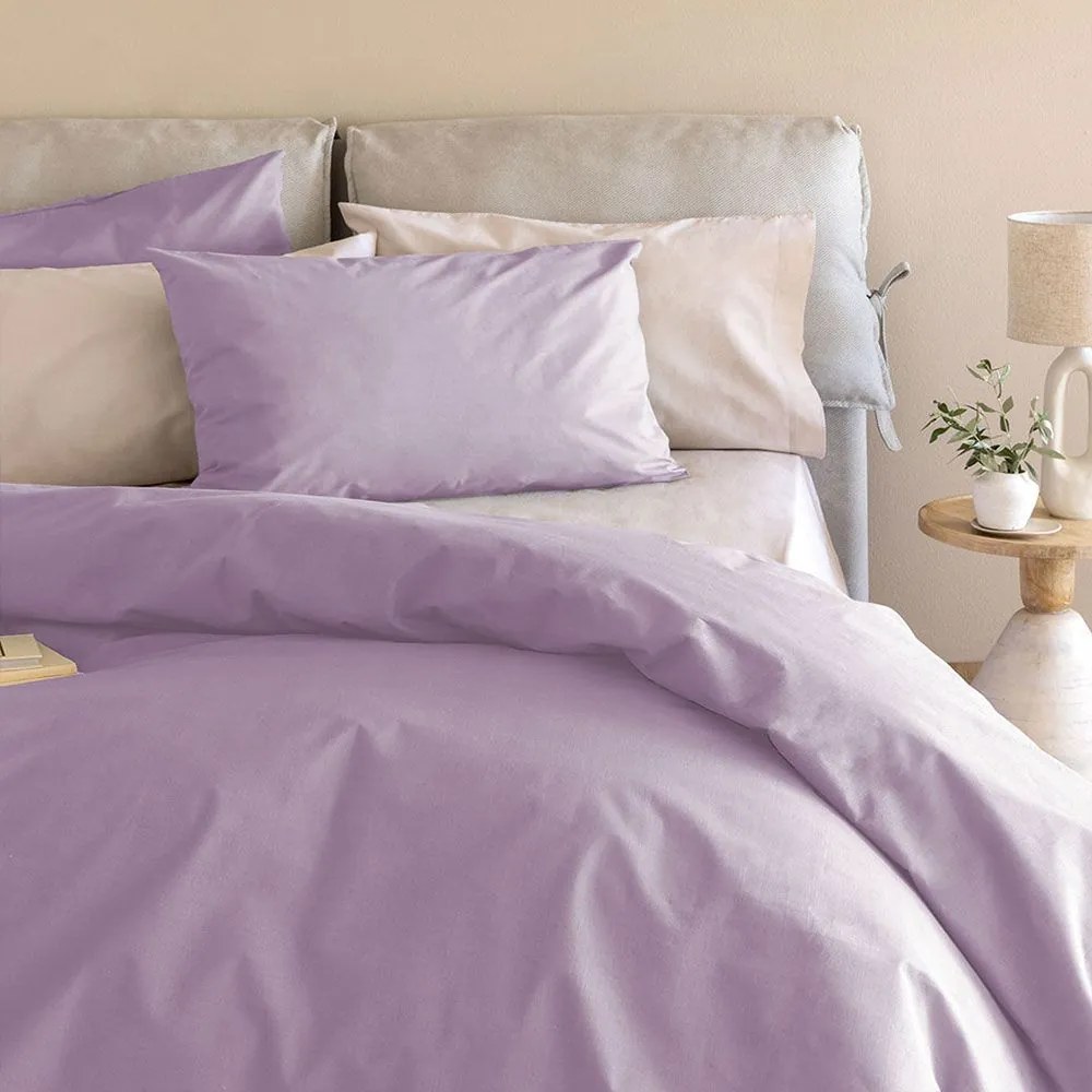 Σεντόνια Etoile/2 Με Λάστιχο (Σετ 4τμχ) Lilac Palamaiki Υπέρδιπλo 170x232cm 100% Βαμβάκι