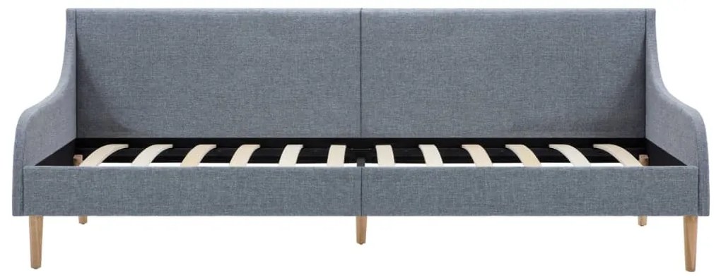 vidaXL Πλαίσιο Daybed Ανοιχτό Γκρι Υφασμάτινο + Στρώμα Αφρού Μνήμης