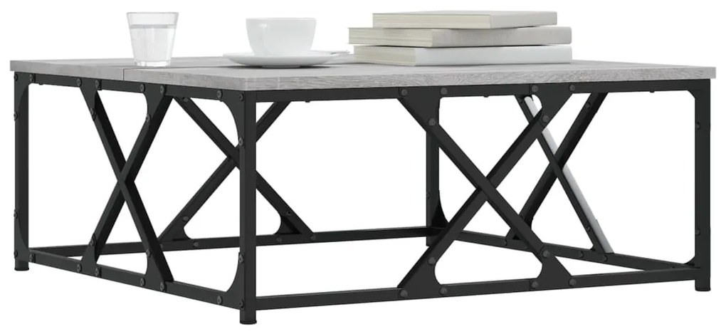 vidaXL Τραπεζάκι Σαλονιού Γκρι Sonoma 70x70x30 εκ. Επεξεργασμένο Ξύλο