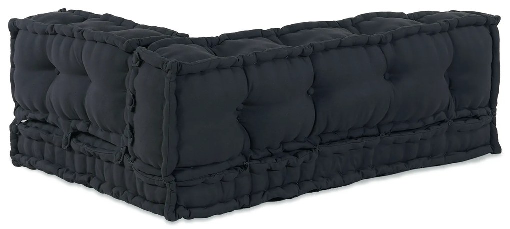 vidaXL Μαξιλάρι Σαλονιού Παλέτας 3 pcs Ανθρακί Large Βαμβάκι