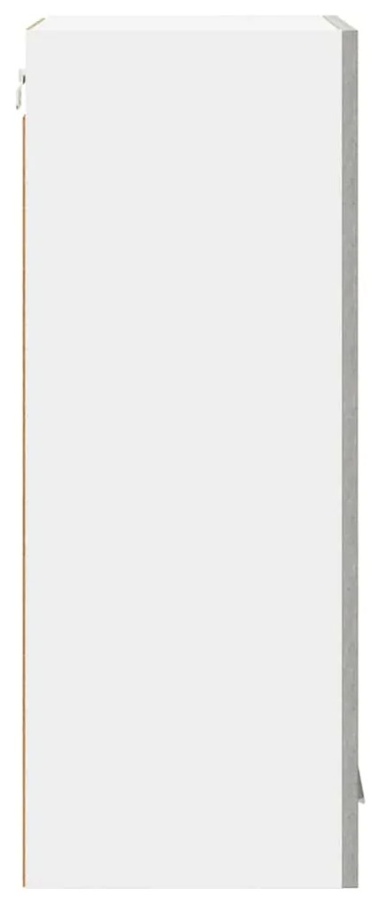 vidaXL Κρεμαστό ντουλάπι με αποθήκευση Σκυρόδεμα Γκρι 40 x 31 x 80 εκ.