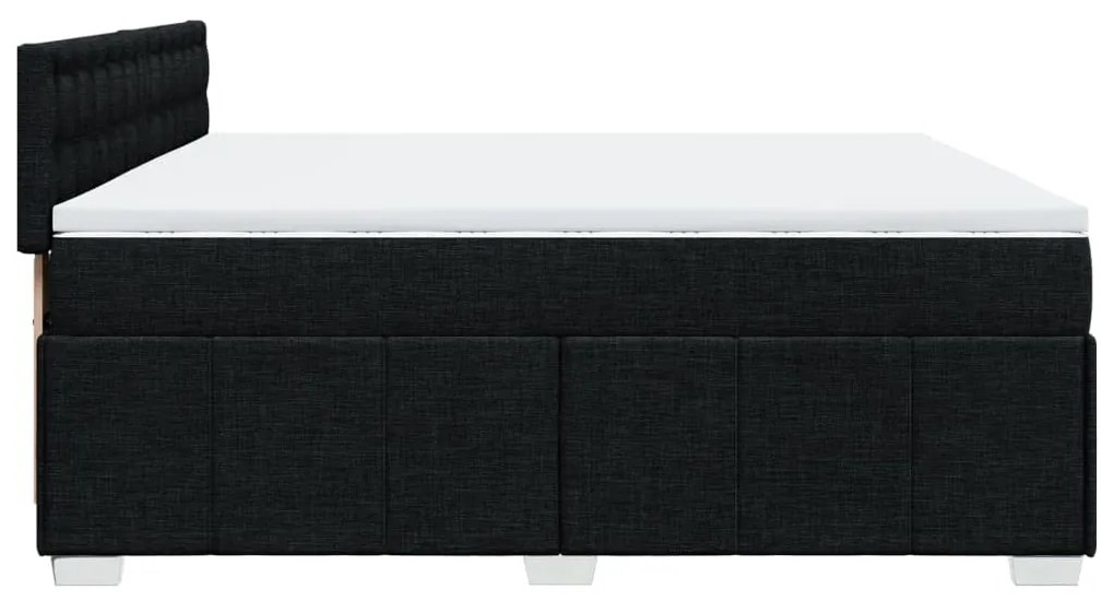 ΚΡΕΒΑΤΙ BOXSPRING ΜΕ ΣΤΡΩΜΑ ΜΑΥΡΟ 200X200 ΕΚ. ΥΦΑΣΜΑΤΙΝΟ 3289491