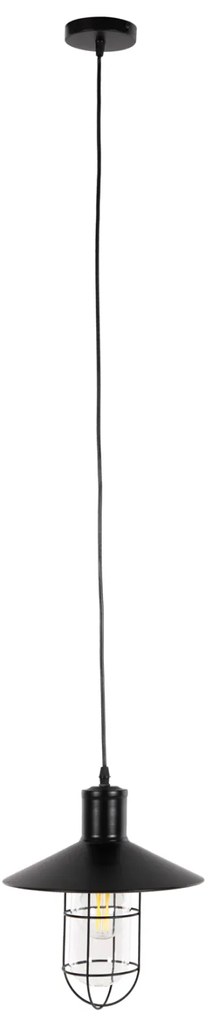 ΦΩΤΙΣΤΙΚΟ ΟΡΟΦΗΣ ΚΡΕΜΑΣΤΟ HM4119 ΜΑΥΡΟ ΜΕΤΑΛΛΙΚΟ-ΓΥΑΛΙ Φ26x125Yεκ