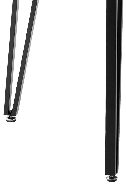 Τραπέζι Izzac επιφάνεια MDF καρυδί-πόδι μαύρο μέταλλο 140x80x76εκ 140x80x76 εκ.