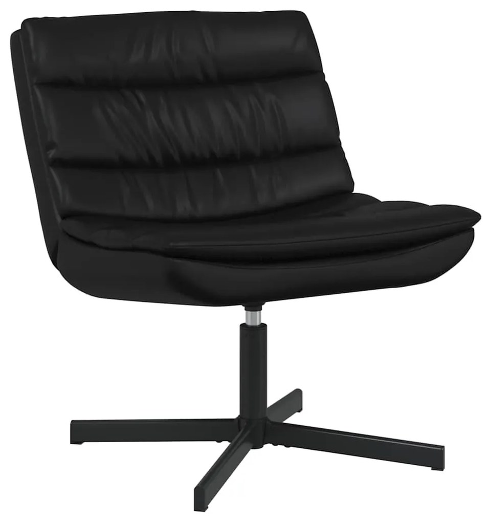 vidaXL Περιστρεφόμενη καρέκλα Μαύρο 63 x 75 x 76 εκ Τεχνητό δέρμα