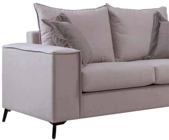 Καναπές Verona 2θέσιος cream - μαξιλάρια mocha 173x93x100εκ