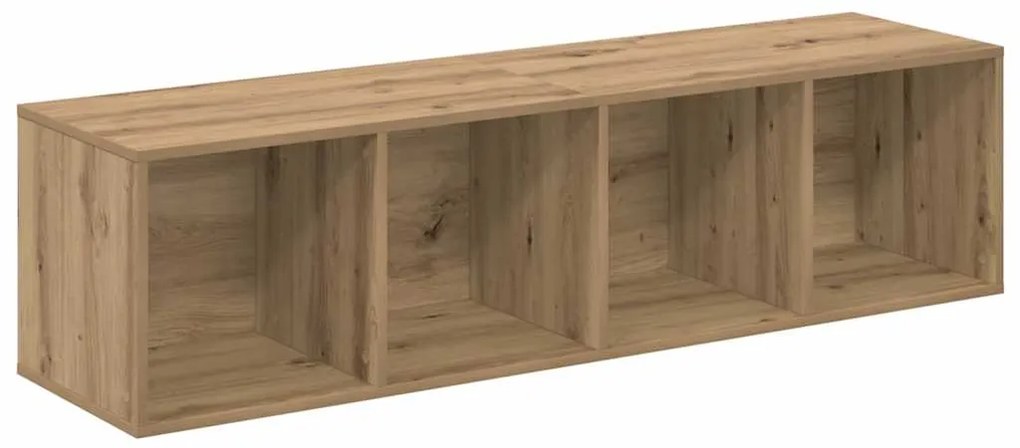 vidaXL Σετ επίπλου τηλεόρασης Επιτοίχιο 4 pcs Καφέ 37 x 37 x 142,5 εκ