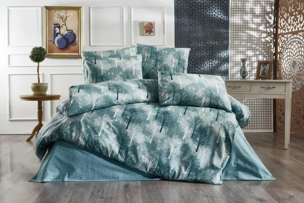 Σετ Σεντόνια Polycotton King 240x270εκ. Forest 313 Petrol Dimcol