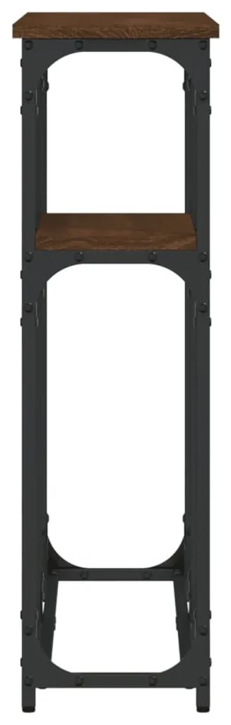 vidaXL Τραπέζι Κονσόλα Καφέ Δρυς 90x22,5x75 εκ. Επεξεργασμένο Ξύλο