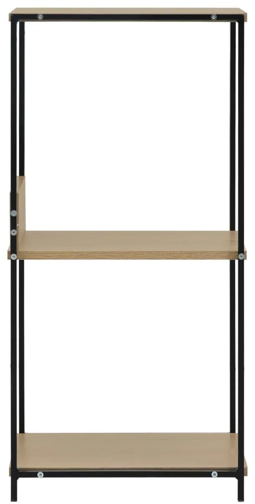 vidaXL Ραφιέρα Ίσια Μικρή Μαύρη/Δρυς 33,5x39,6x79,7 εκ. Επεξ. Ξύλο