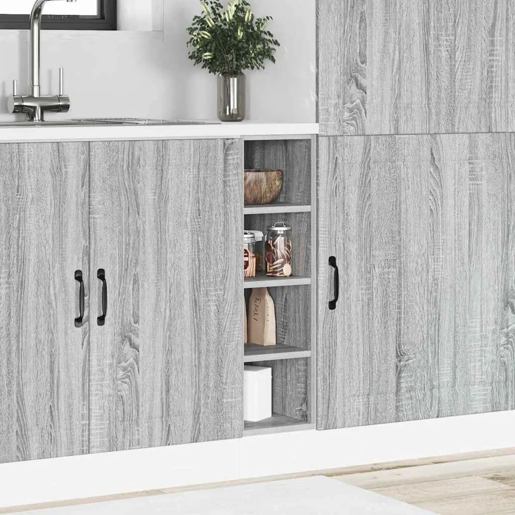 vidaXL Ντουλάπι "Riga" Γκρι Sonoma 20x44,5x81,5 εκ. από Τεχνητό Ξύλο