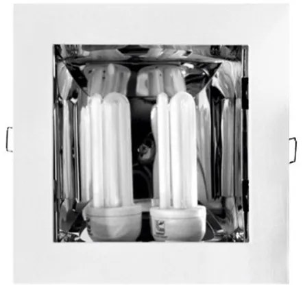 Χωνευτό Σποτ Οροφής-Τοίχου Ε27 2x20W 20x20 Lumen-3-770270-Λευκό 3-770270