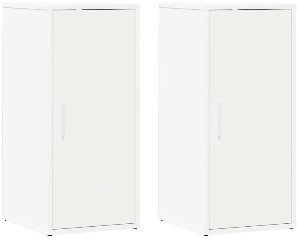 vidaXL Παπουτσοθήκες 2 τεμ. Λευκές 32 x 35 x 70 εκ. από Μοριοσανίδα