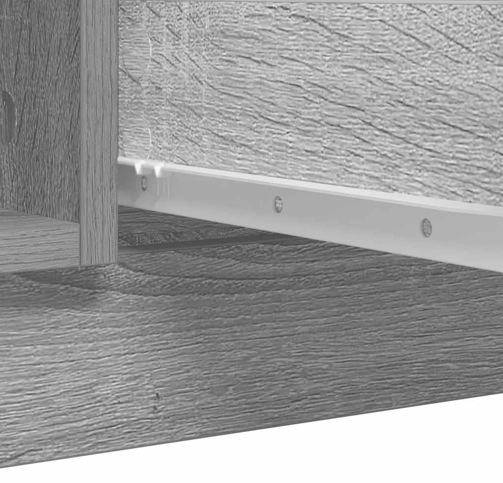 Συρταριέρα με Συρτάρια Γκρι Sonoma 100,5x35x98,5 εκ. Επεξ. Ξύλο - Γκρι