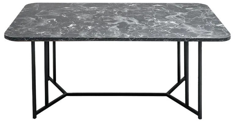 Τραπεζάκι σαλονιού Fylliana Diamond Black Marble 115x68x45 εκ. 115x68x45 εκ.