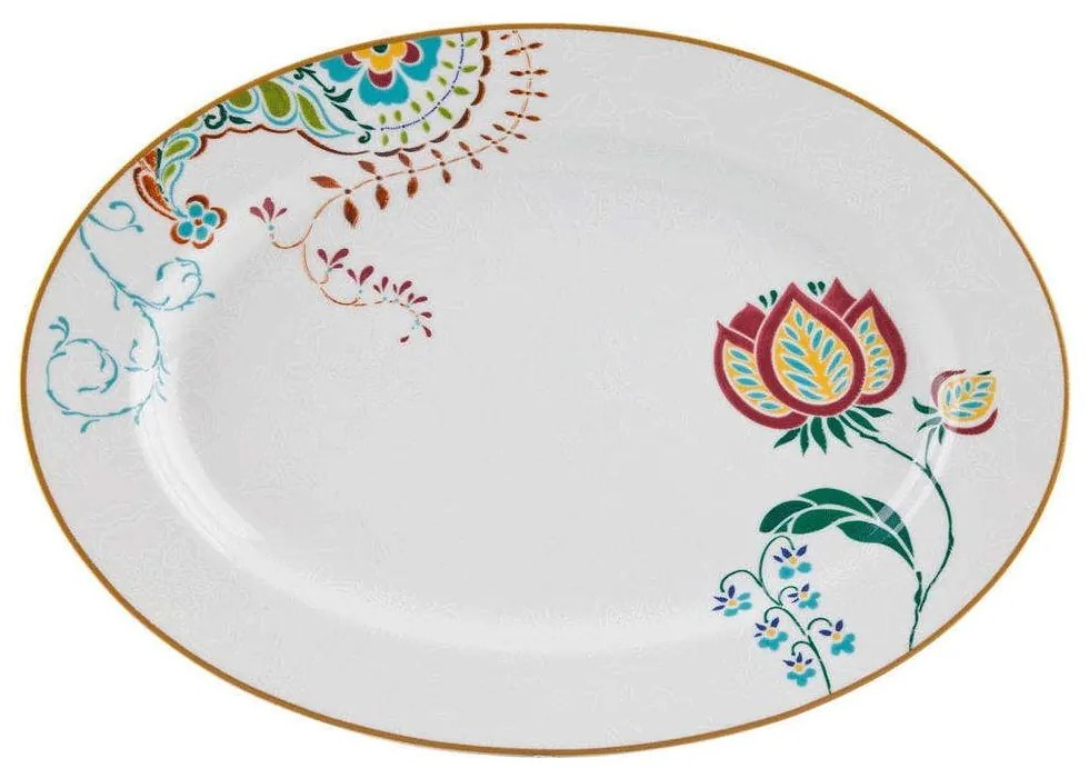 Πιατέλα Σερβιρίσματος Οβαλ Fantasy 1181334 36cm Multi Ionia Porcelain