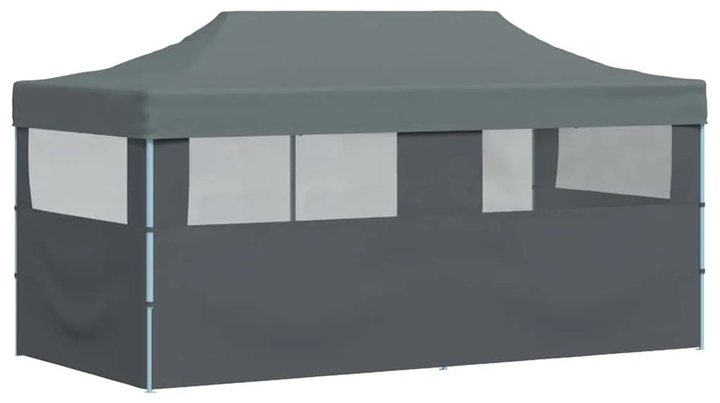vidaXL Τέντα Εκδηλώσεων με Τοιχώματα Πτυσσόμενη Pop-Up Ανθρακί 3x6 μ.