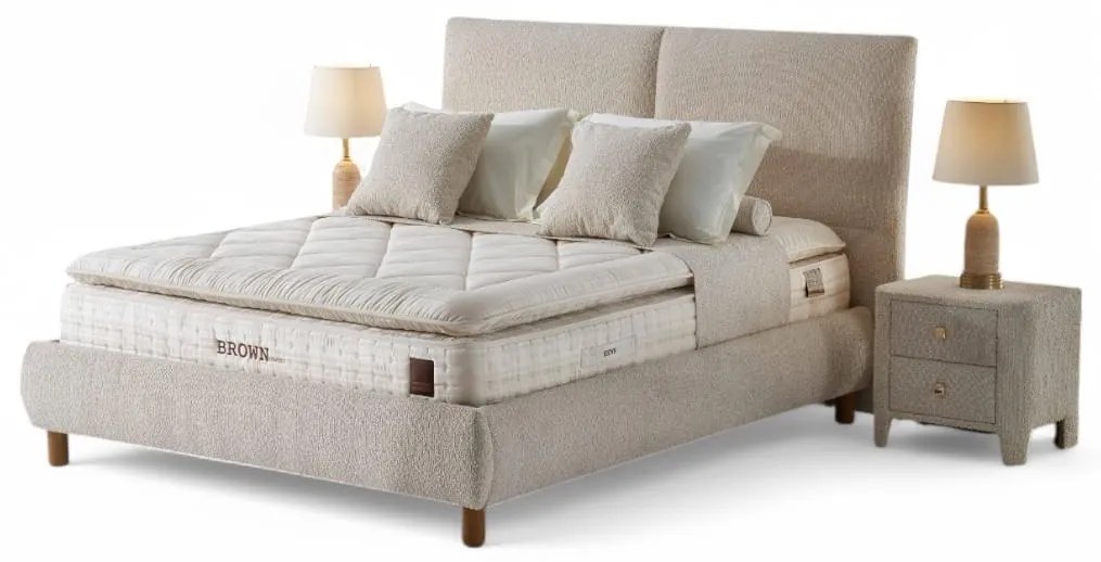 Κρεβάτι Dion με Αποθηκευτικό Χώρο - 90x190cm Μπεζ