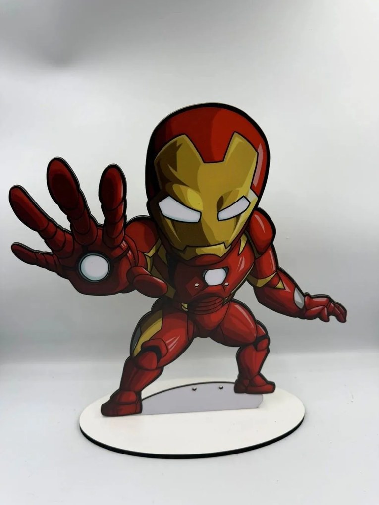 Τύπου Iron man Avengers Αρωματική λαμπάδα ν.3 - Σετ Λαμπάδα, Πλάτη με βάση και Αυγό