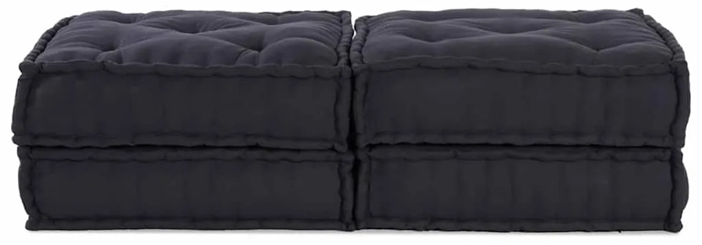vidaXL Μαξιλάρι 2 pcs Ανθρακί 70 x 70 x 36 εκ Πολυεστέρας