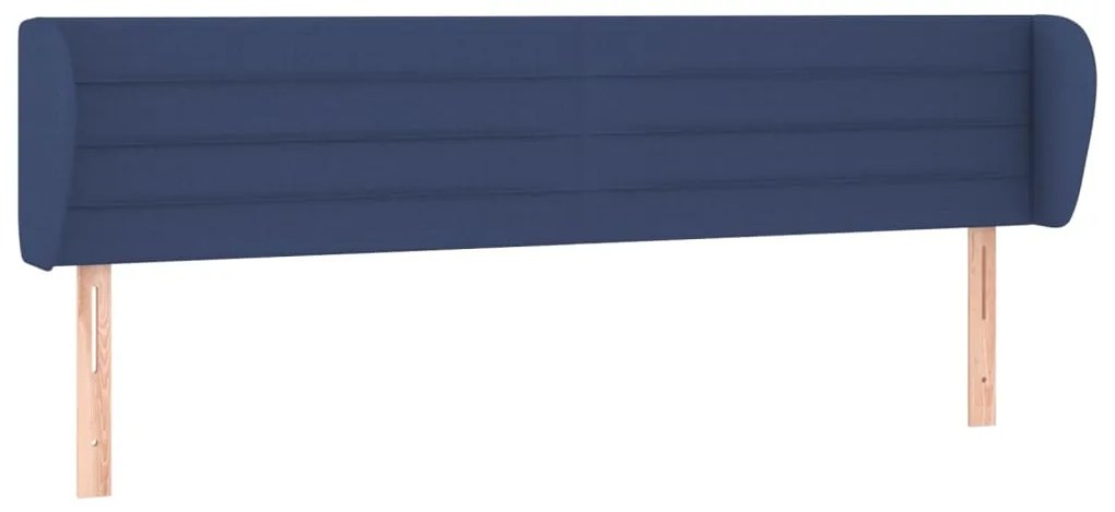 Κεφαλάρι με Πτερύγια Μπλε 163x23x78/88 εκ. Υφασμάτινο 3117296