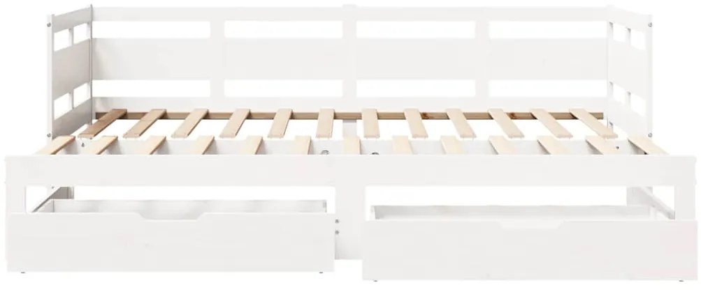 vidaXL Καναπές Κρεβάτι Συρόμενος Χωρίς Στρώμα 90x190 εκ. &amp; Συρτάρια