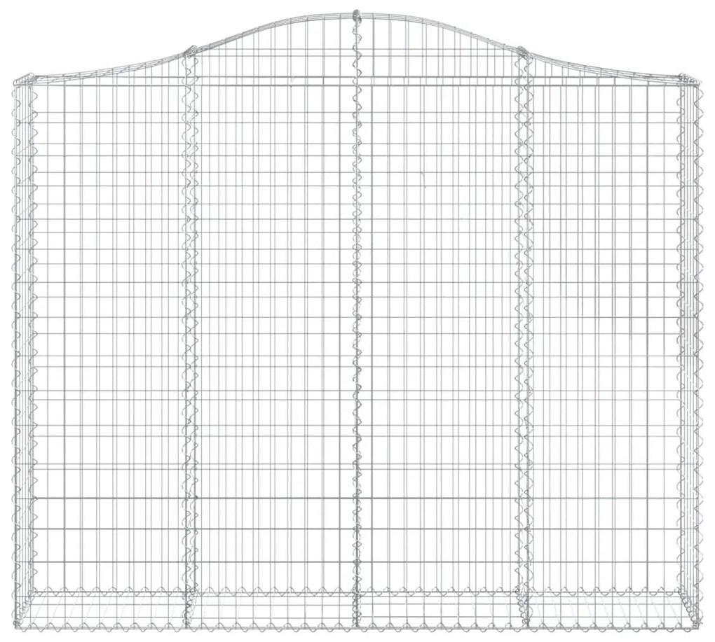 vidaXL Συρματοκιβώτια Τοξωτά 13 τεμ. 200x30x160/180 εκ. Γαλβαν. Ατσάλι