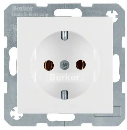 Πρίζα Σούκο Λευκό Ματ Berker 41431909 Hager-41431909-Λευκό 41431909