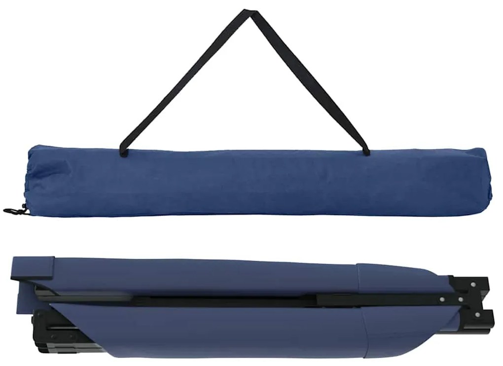 vidaXL Αναδιπλούμενο Κρεβάτι Κάμπινγκ 2 pcs Μπλε Ύφασμα Oxford