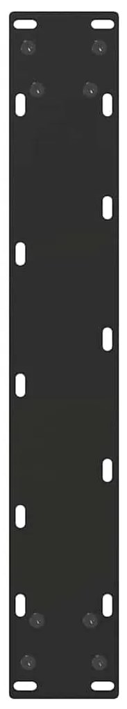 vidaXL Πόδια Τραπεζιού Μπαρ σε Σχήμα U 2 τεμ. Μαύρο 50x(100-101) εκ. Ατσάλι