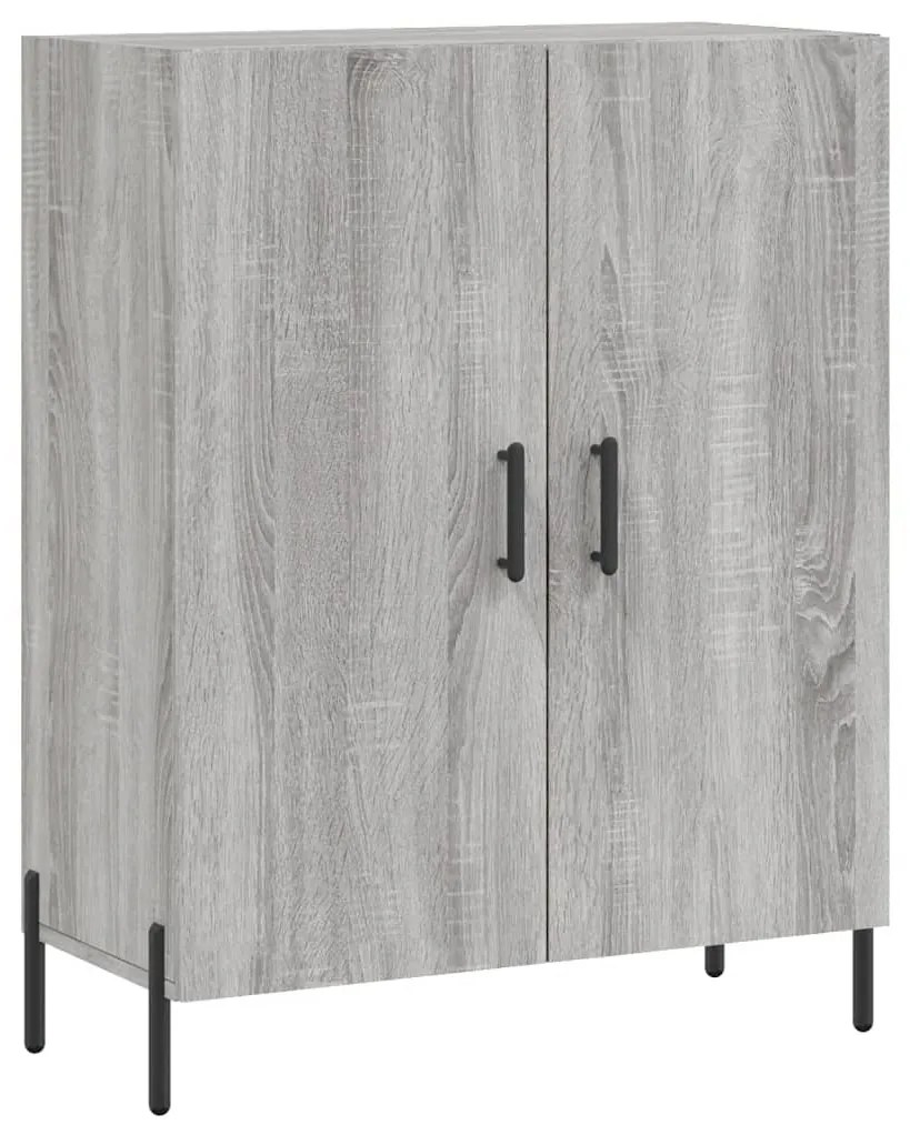 vidaXL Ντουλάπι Γκρι Sonoma 69,5 x 34 x 180 εκ. Επεξεργασμένο Ξύλο