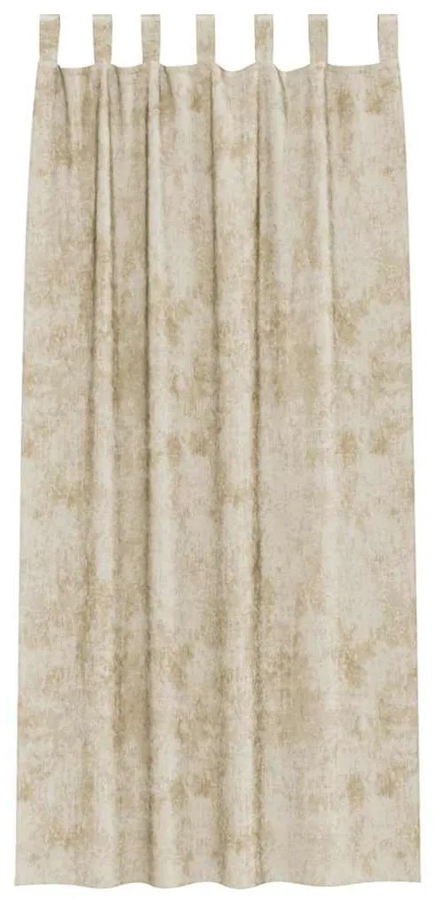 vidaXL Κουρτίνα με κουρτίνες 2 pcs Κρεμ 260 x 140 εκ. Βελούδο