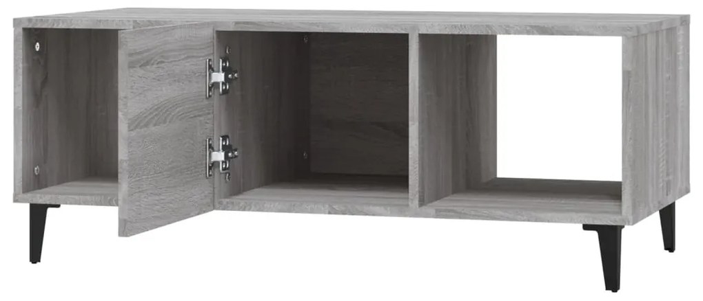 vidaXL Τραπεζάκι Σαλονιού Γκρι Sonoma 102x50x40 εκ. Επεξεργασμένο Ξύλο