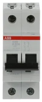 Αυτόματη Ασφάλεια S202-K50 Γκρι 50A Καμπύλη K 6kA S200 24838 ABB 24838
