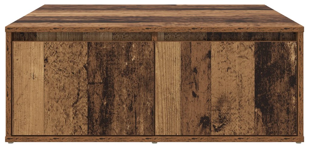 vidaXL Τραπεζάκι σαλονιού with Drawer Παλιό ξύλο 80 x 80 x 31 cm
