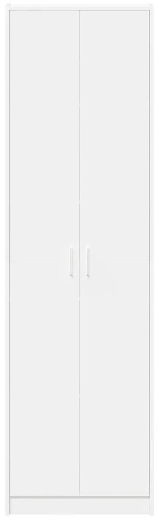 vidaXL ντουλάπα  Λευκή 55x25x189 εκ. από επεξεργασμένο ξύλο