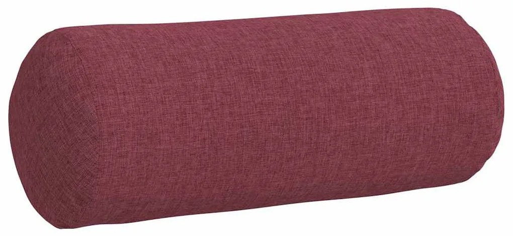 vidaXL Μαξιλάρια Στήριγμα 2 pcs Κόκκινο Ø 15 x 40 εκ ύφασμα