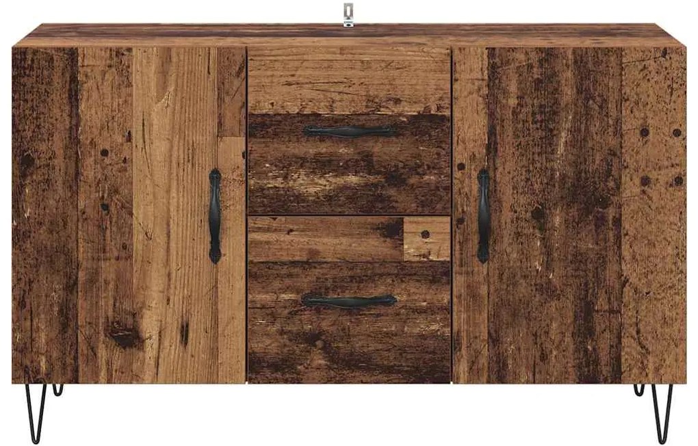 vidaXL Πλαϊνό γραφείο Παλιό Ξύλο 100 x 36 x 60 εκ. Επεξεργασμένο ξύλο