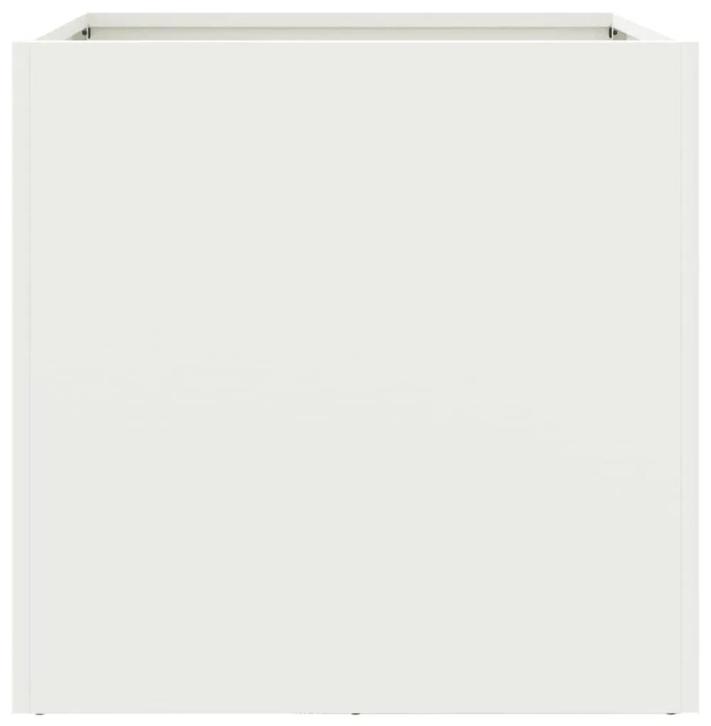 Ζαρντινιέρα Λευκή 49x47x46 εκ. από Χάλυβα Ψυχρής Έλασης - Λευκό