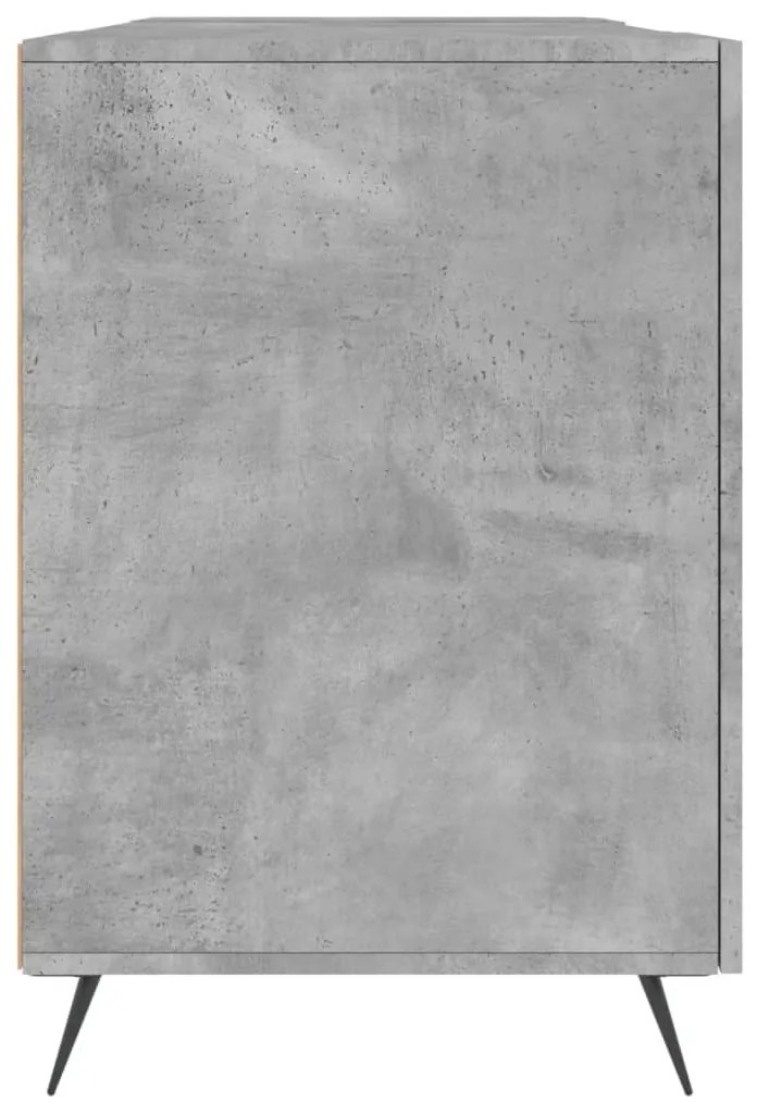 vidaXL Γραφείο Γκρι Σκυροδέματος 140 x 50 x 75 εκ. από Επεξεργ. Ξύλο