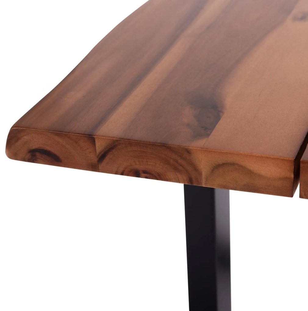 Τραπέζι Τραπεζαρίας FRIGGO Ξύλο Ακακίας πάχους 2,6 εκ. σε Φυσικό 160x80x76Υεκ. 160x80x76 εκ.