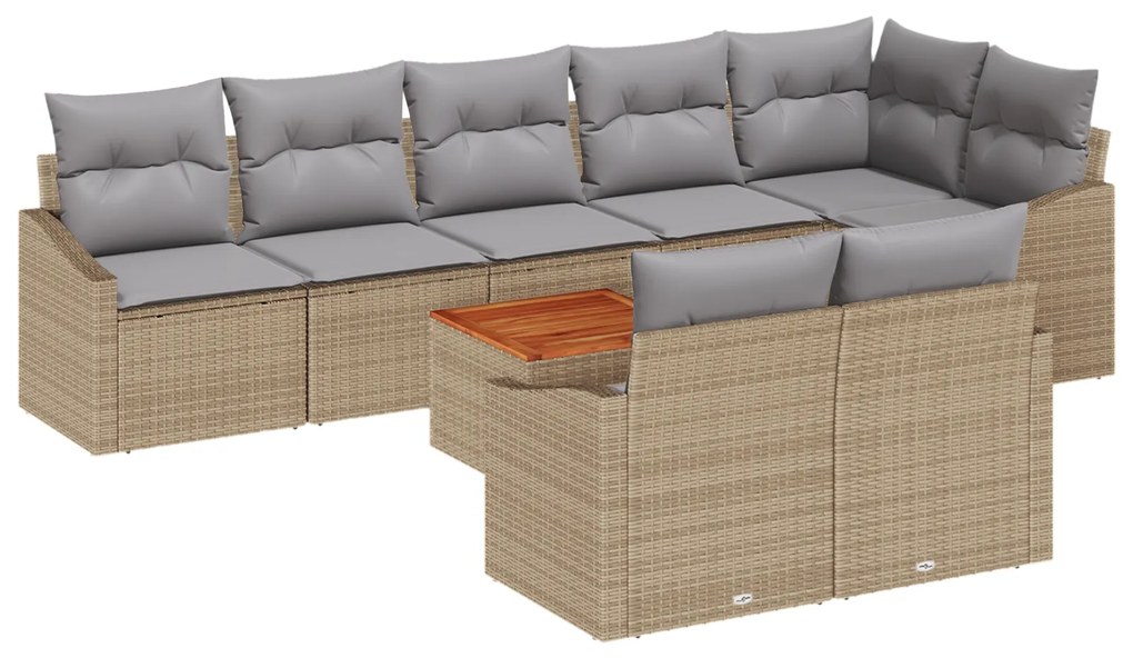 vidaXL Σετ Σαπούνιών Κήπου 9 pcs Beige, ανοιχτό γκρι 55 x 55 x 37 εκ
