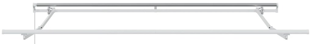 vidaXL Χειροκίνητη Ανασυρόμενη Τέντα Λευκή 350x250 εκ