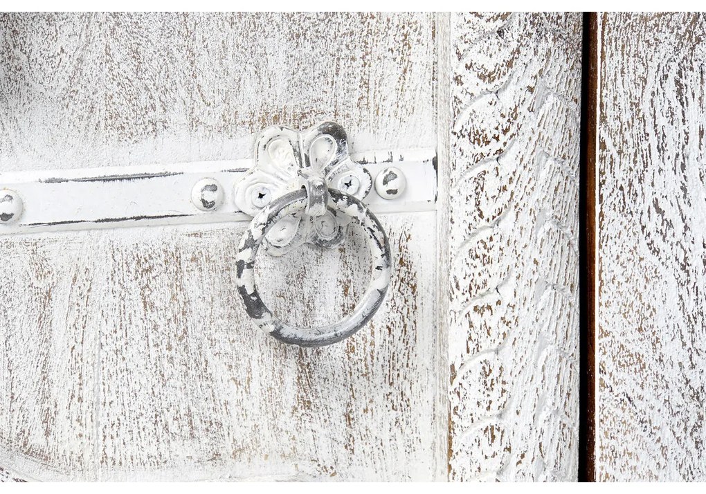 Τηλεόραση DKD Home Decor 8424001858347 Μέταλλο Λευκό Ξύλο από Μάνγκο 160 x 40 x 65 cm